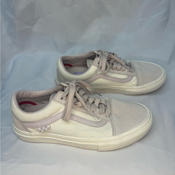VANS Skate Old Skool Marshmallow/Violet. Mens Size 6.5 Woman’s 8 - Picture 2 of 9